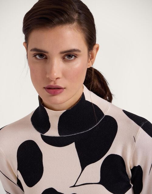 La Doublej Silky Turtleneck Lunaria Light Pink In Silk & Wool