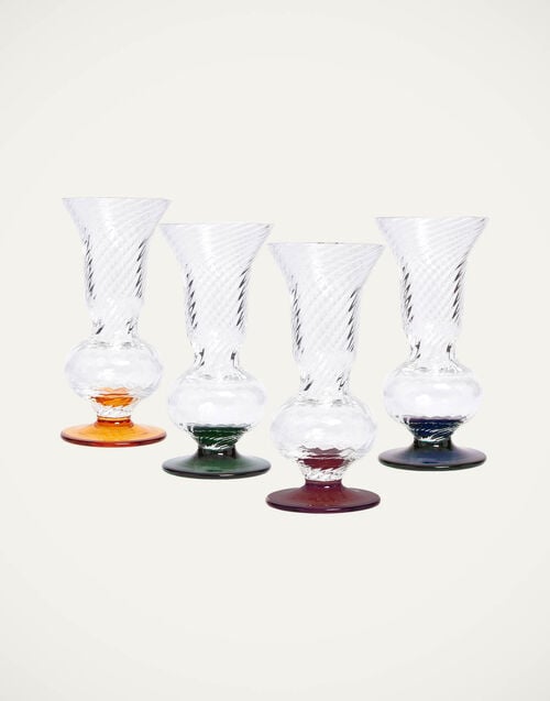 la doublej Sippers Set Of 4 Rainbow Mix in Murano Glass