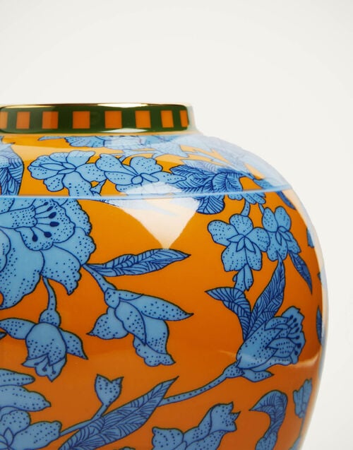 La Doublej Small Bubble Vase Lilium Zafferano In Porcelain