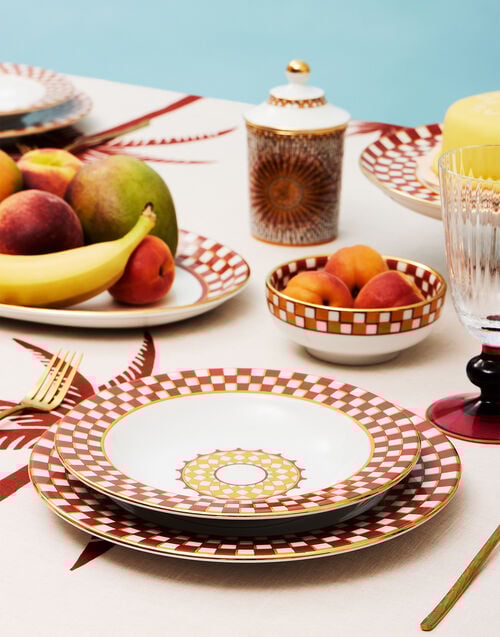 La Doublej Soup Plates Set Of 2 Apollo Brick In Porcelain