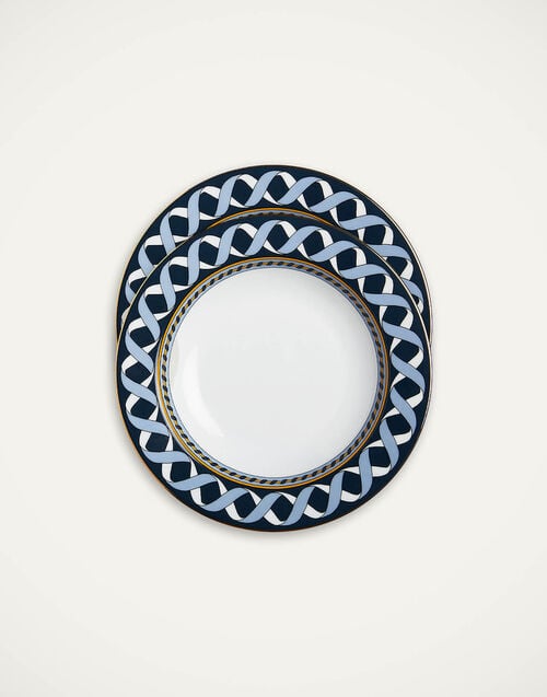 la doublej Soup Plates Set Of 2 Odysseus in Porcelain