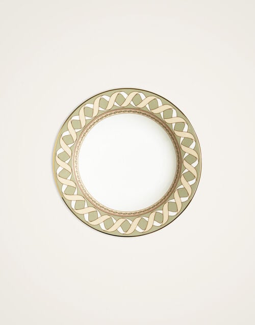 La Doublej Soup Plates Set Of 2 Odysseus Pistachio In Porcelain