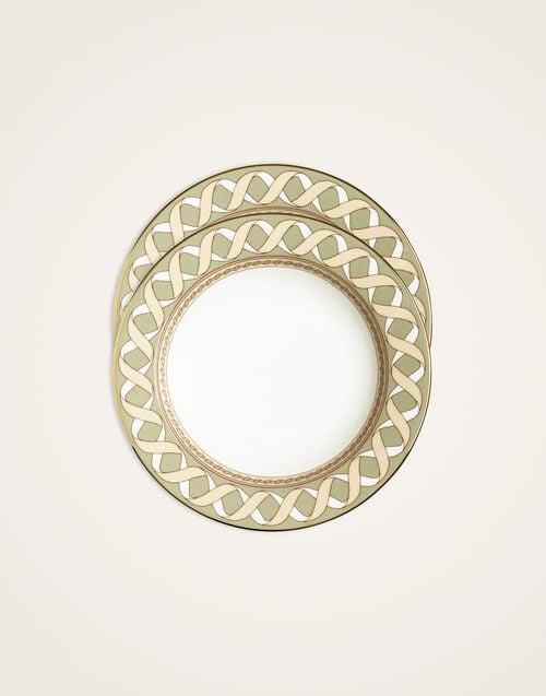 la doublej Soup Plates Set Of 2 Odysseus Pistachio in Porcelain