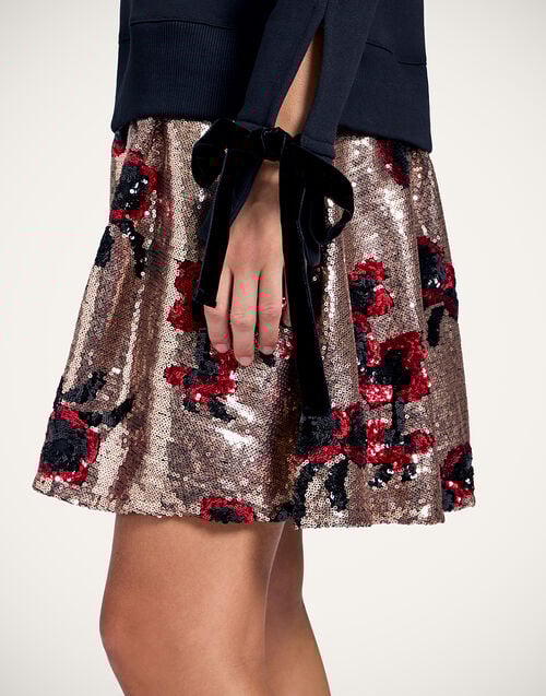 La Doublej Sporty Dress Primrose Black In Paillettes