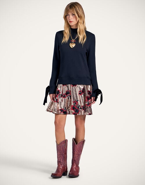 la doublej Sporty Dress Primrose Black in Paillettes