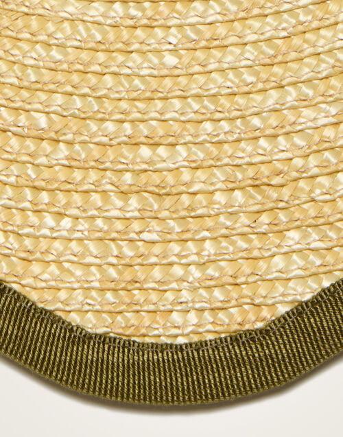 La Doublej Straw Cloud Placemats Set Of 2 Solid Olive In Palm Straw