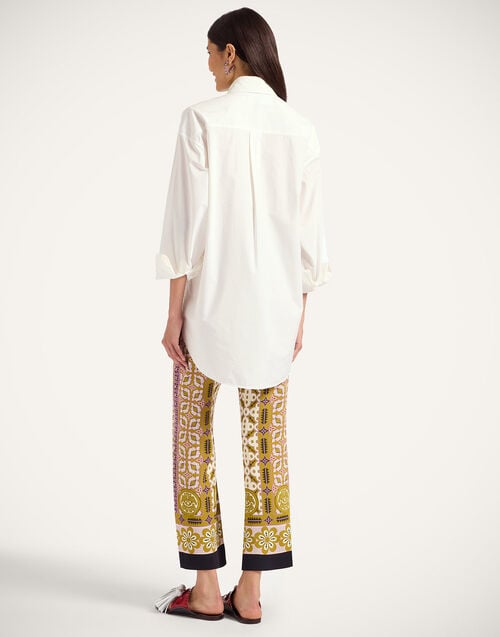 La Doublej Stretch Pants Pagoda Placée Pink In Envers Satin