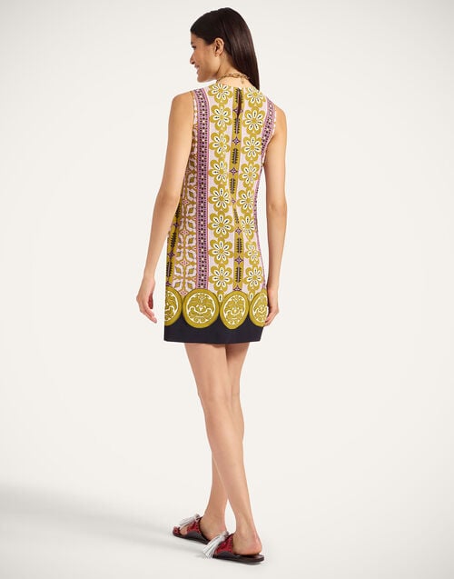 La Doublej Stretch Tunic Pagoda Placée Pink In Envers Satin