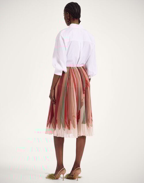 La Doublej Supremes Skirt Twist Placée Multicolor In Techno Chiffon