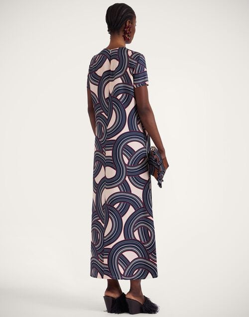 La Doublej Swing Dress Montecarlo Cream In Silk Twill