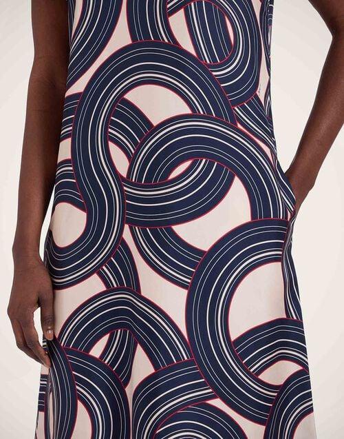 La Doublej Swing Dress Montecarlo Cream In Silk Twill