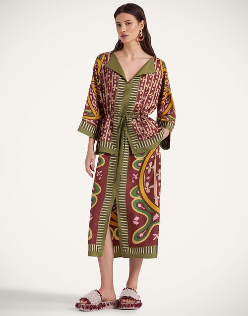 la doublej The Apericena Dress Eclipse Placée Yellow in Silk Twill