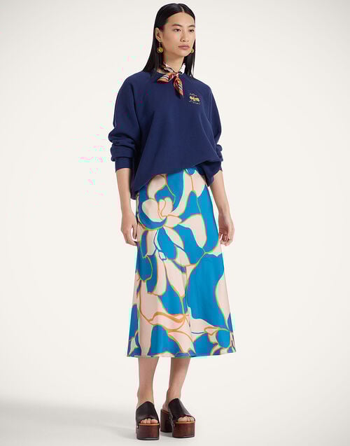 La Doublej The Biggie Concert Sweatshirt Bug Off Blue In Jersey