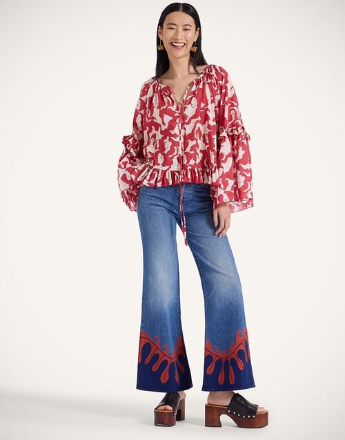 La Doublej The Tomcat Roller Jeans Deep In The Pacific Blue In Denim