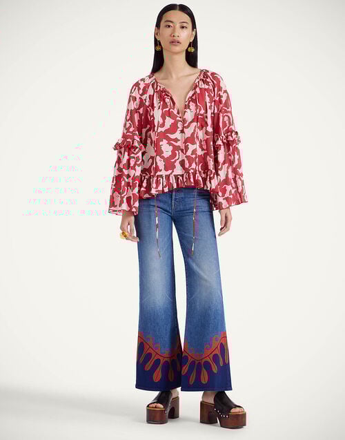 la doublej The Tomcat Roller Jeans Deep In The Pacific Blue in Denim