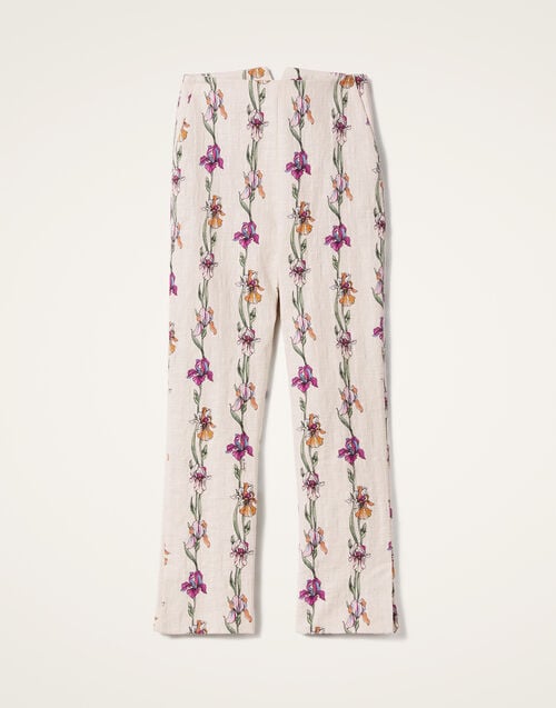 La Doublej Torero Pants Mini Iris Ivory In Rustic Cotton