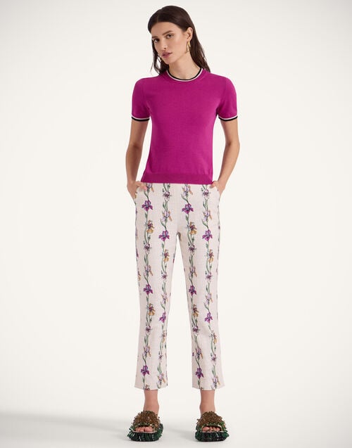 la doublej Torero Pants Mini Iris Ivory in Rustic Cotton