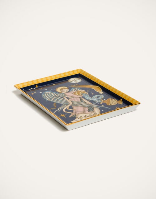 La Doublej Trinket Tray The Angel Midnight Blue In Porcelain