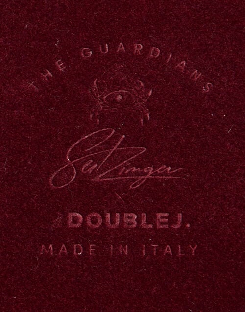 La Doublej Trinket Tray The Angel Midnight Blue In Porcelain