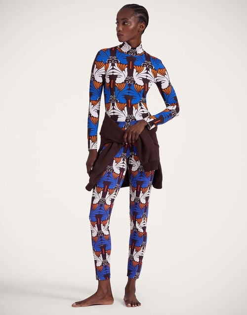 La Doublej Turtleneck Ali Chocolate In Skinny Jersey