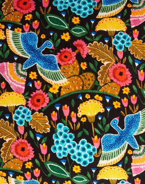 La Doublej Velvet Cushion Colombo Black In Cotton Velvet