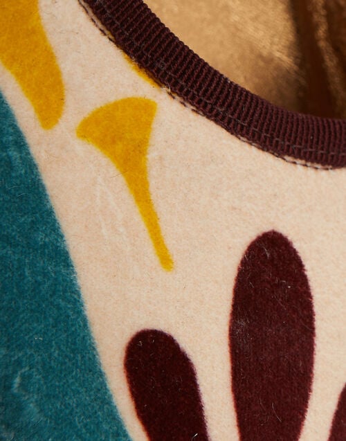 La Doublej Winter Ballerina Flats Dendera Light Blue In Cotton Velvet