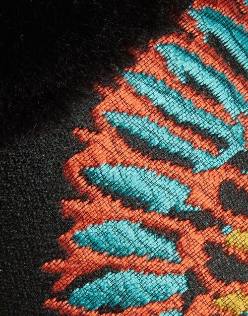 La Doublej Winter Slides Sicomore Black In Jacquard