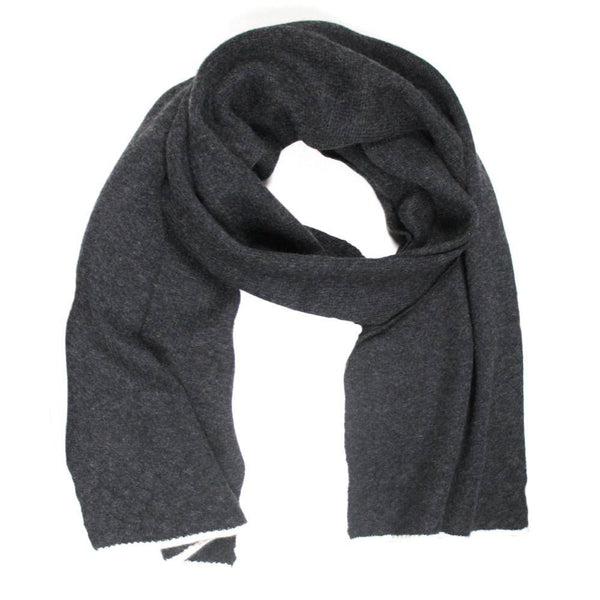 la fiorentina Cable Knit Cashmere Blend Scarf - Black/Ivory la fiorentina Cable Knit Cashmere Blend Scarf - Black/Ivory