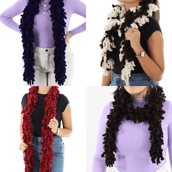 La Fiorentina Knitted Hand Painted Shawl With Double Trimmed Border