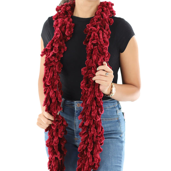 La Fiorentina Knitted Hand Painted Shawl With Double Trimmed Border