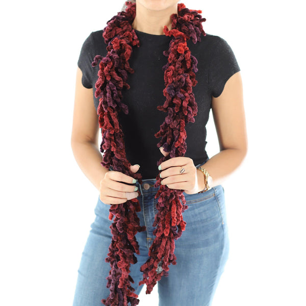 la fiorentina Knitted Hand Painted Shawl with Double Trimmed Border