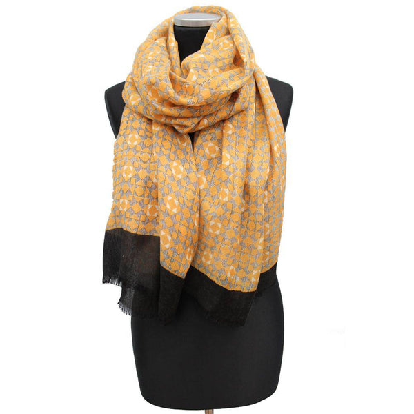 La Fiorentina Abstract Print Scarf - Neutral