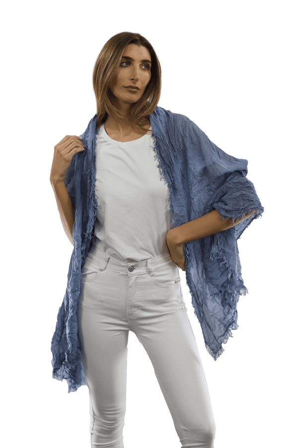 la fiorentina Acid Wash Scarf - Blue