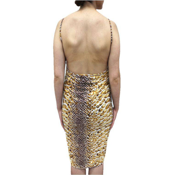 La Fiorentina Animal Print Beach Cover Up - Snake