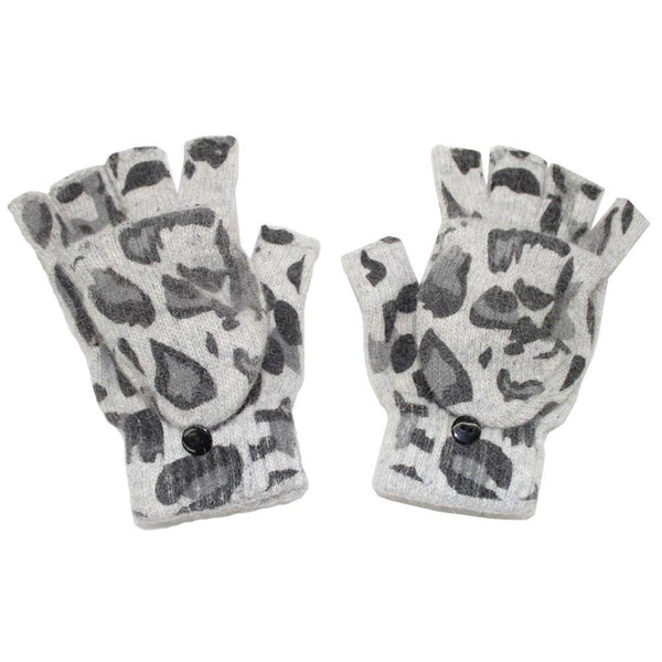 la fiorentina Animal Print Pop Top Glove-Grey