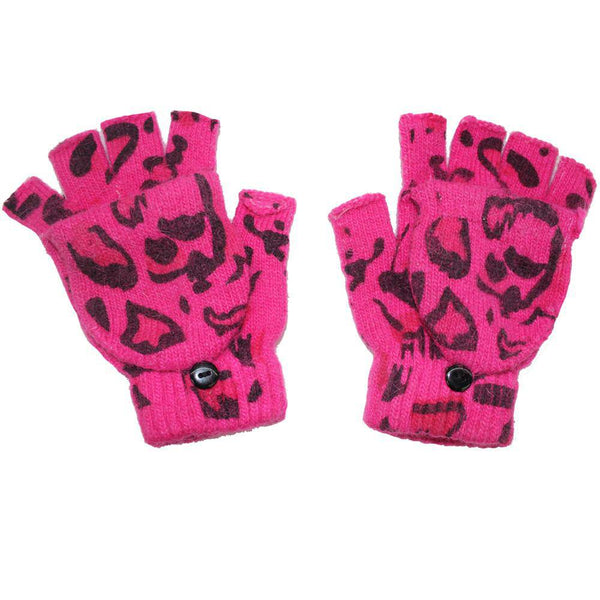 la fiorentina Animal Print Pop Top Glove-Pink