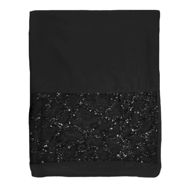 la fiorentina Black Mesh & Sequin Evening Wrap