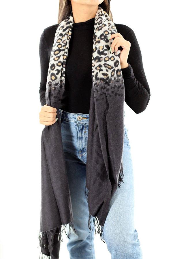 la fiorentina La Fiorentina | Cashmere Shawl - Grey/Print