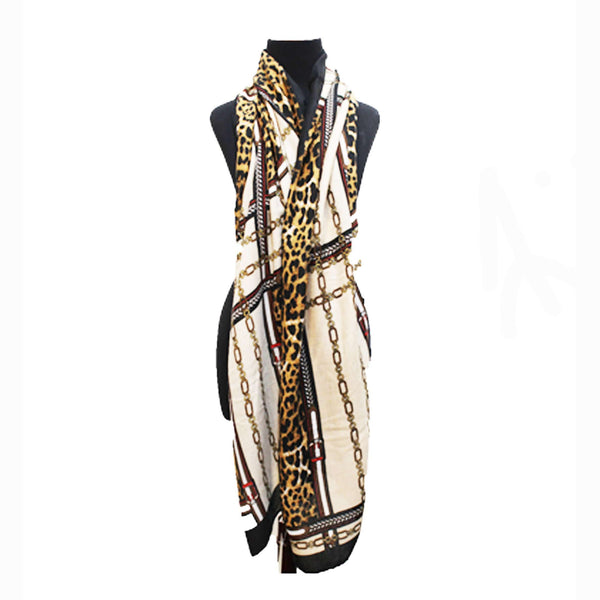 la fiorentina Chain/Animal Print-Brown