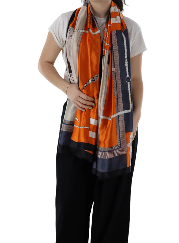 la fiorentina Chain pattern scarf