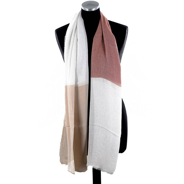 La Fiorentina Color Block Scarf With Lurex