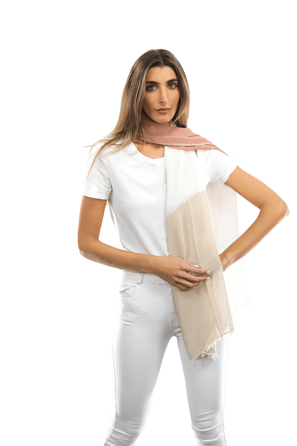 La Fiorentina Color Block Scarf With Lurex