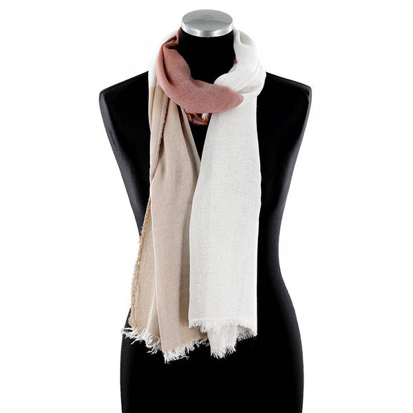 La Fiorentina Color Block Scarf With Lurex
