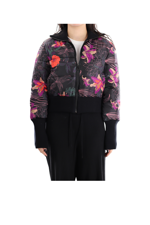 La Fiorentina Cropped Printed Jacket