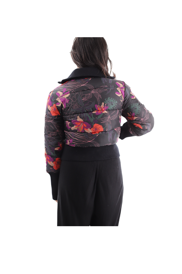 La Fiorentina Cropped Printed Jacket
