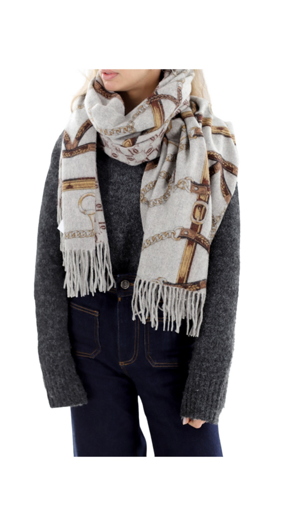 La Fiorentina Equestrian Print Wrap