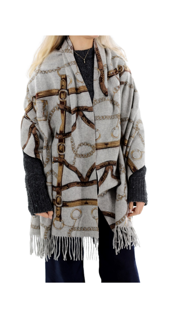 la fiorentina Equestrian Print Wrap