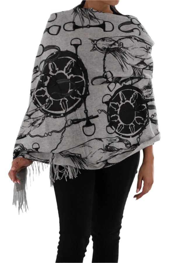 La Fiorentina Esquestrian Print Wrap