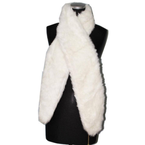 la fiorentina Faux Fur Muffler - White