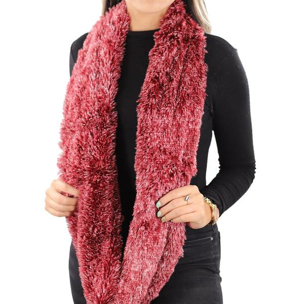 La Fiorentina Faux Fur Neck Scarf - Pink